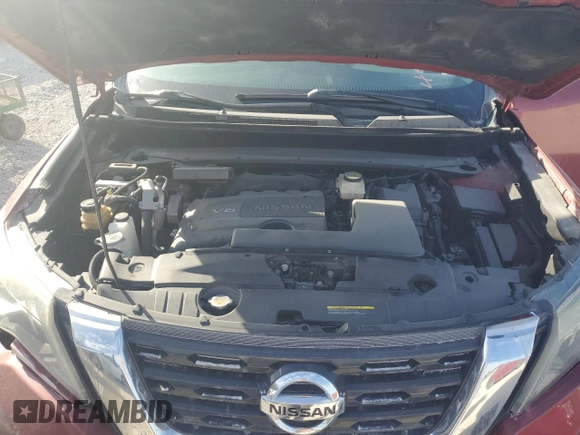 2017 Nissan Pathfinder SL z VIN 5N1DR2MN1HC621309, wystawiony jako Copart lot #84551034 z przebiegiem 97 811 mil mil oraz Szkoda całkowita • Salvage title. Historia ofert i sprzedaży dostępna na DreamBid. Obrazek 11.