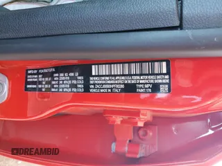 2017 Jeep Renegade Altitude with VIN ZACCJBBB0HPF80280, listed as a Copart auction lot 62119345 with 56,183 mi miles and Salvage title. Bid and sale history available at DreamBid. Image 12.