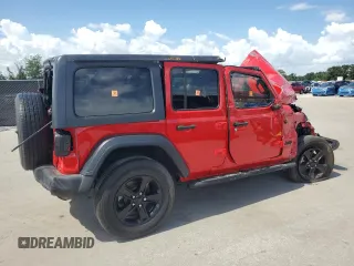 2020 Jeep Wrangler Unlimited Sport S с VIN 1C4HJXDG0LW186740, выставлен на аукционе Copart как лот 65562215 с пробегом 89 160 миль миль и На запчасти • Non repairable. История ставок и продаж доступна на DreamBid. Изображение 3.