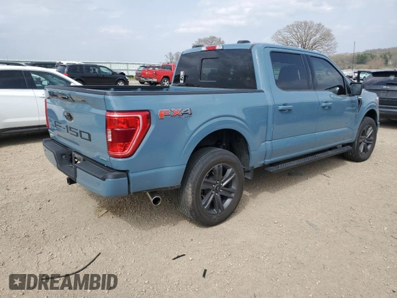 2023 Ford F-150 XL with VIN 1FTEW1EP8PKD17779, listed as a Copart auction lot 54663675 with 47,930 mi miles and Clean Title. Bid and sale history available at carsss.com. Image 3.