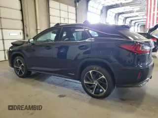2018 Lexus RX 450h with VIN 2T2BGMCA9JC021481, listed as a Copart auction lot 57111405 with 186,533 mi miles and Salvage title. Bid and sale history available at DreamBid. Image 2.