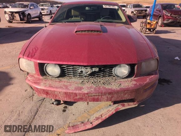 2008 Ford Mustang GT Deluxe with VIN 1ZVHT82H885101746, listed as a Copart auction lot 52190105 with 102,280 mi miles and Salvage Title. Bid and sale history available at carsss.com. Image 5.