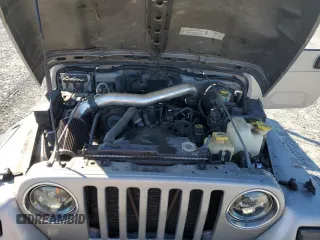 2001 Jeep Wrangler SE with VIN 1J4FA29P21P329675, listed as a Copart auction lot 45634015 with 191,625 mi miles and Salvage Title. Bid and sale history available at carsss.com. Image 12.