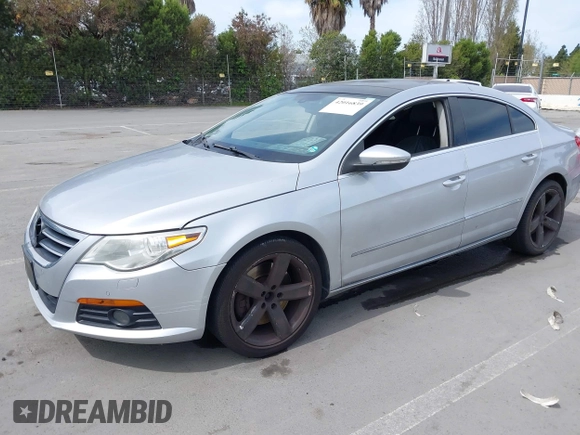 2009 Volkswagen CC 4Motion with VIN WVWGU73C49E514712, listed as a IAAI auction lot 42016839 with 1 mi miles. Bid and sale history available at carsss.com. Image 2.