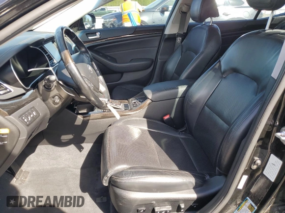 2014 Kia Cadenza Limited with VIN KNALN4D75E5130666, listed as a Copart auction lot 52460235 with 125,807 mi miles and Salvage Title. Bid and sale history available at carsss.com. Image 7.