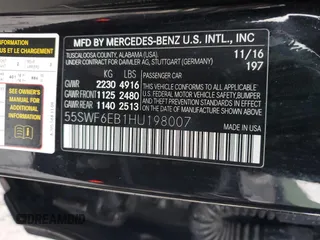 2017 Mercedes-Benz C 43 AMG with VIN 55SWF6EB1HU198007, listed as a Copart auction lot 48469895 with 110,341 mi miles and Salvage Title. Bid and sale history available at DreamBid. Image 13.