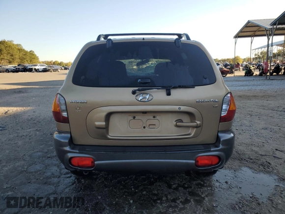 2002 Hyundai Santa Fe GLS with VIN KM8SC13D42U209396, listed as a Copart auction lot 75453254 with 177,708 mi miles and Salvage Title. Bid and sale history available at carsss.com. Image 6.