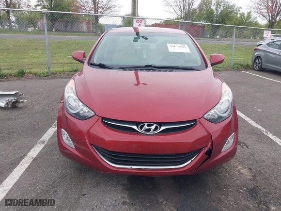 2013 Hyundai Elantra Limited PZEV with VIN 5NPDH4AE8DH193616, listed as a IAAI auction lot 39174523 with 100,681 mi miles. Bid and sale history available at carsss.com. Image 12.