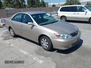 2004 Toyota Camry LE with VIN 4T1BE32K44U293017, listed as a IAAI auction lot 42778444 with 72,568 mi miles and . Bid and sale history available at DreamBid. Image 1.