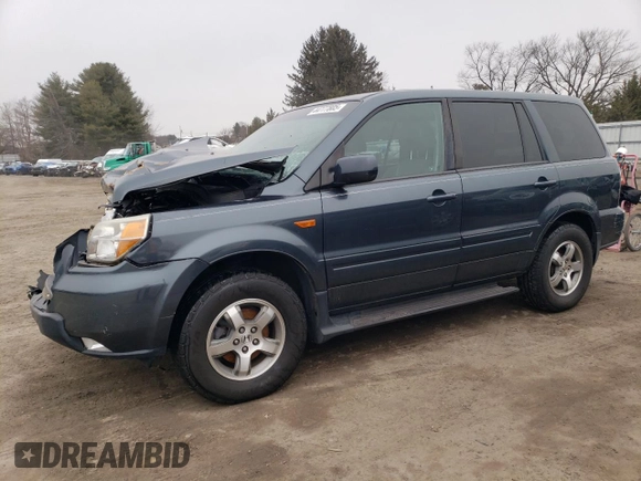 2006 Honda Pilot EX-L with VIN 5FNYF187X6B001398, listed as a Copart auction lot 44777805 with 202,226 mi miles and Clean Title. Bid and sale history available at DreamBid. Image 1.