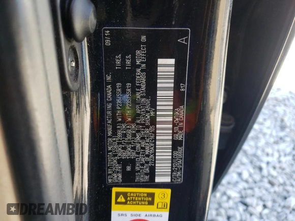 2015 Lexus RX 350 with VIN 2T2ZK1BA3FC167105, listed as a Copart auction lot 47239375 with 215,904 mi miles and Salvage Title. Bid and sale history available at carsss.com. Image 13.