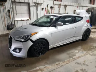 2013 Hyundai Veloster Turbo with VIN KMHTC6AE5DU117827, listed as a Copart auction lot 81896054 with 183,674 mi miles and Salvage title. Bid and sale history available at DreamBid. Image 1.