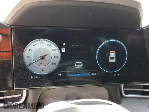 2024 Hyundai Elantra SEL with VIN KMHLM4DG4RU812211, listed as a Copart auction lot 63110035 with 3,612 mi miles and Salvage title. Bid and sale history available at DreamBid. Image 9.