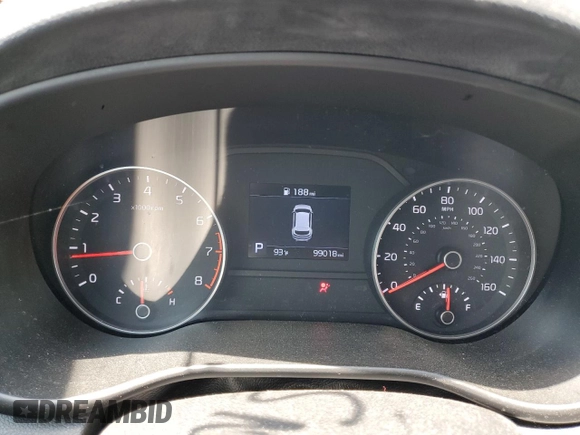 2020 Kia Sportage EX with VIN KNDPNCAC5L7708606, listed as a Copart auction lot 56987605 with 99,018 mi miles and Salvage title. Bid and sale history available at DreamBid. Image 9.
