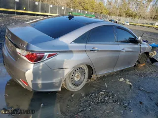 2014 Hyundai Sonata Hybrid with VIN KMHEC4A42EA105044, listed as a Copart auction lot 43902145 with 247,081 mi miles and Salvage Title. Bid and sale history available at carsss.com. Image 3.