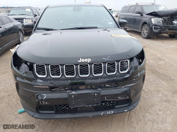 2024 Jeep Compass Sport with VIN 3C4NJDAN9RT105303, listed as a IAAI auction lot 41554518 with NaN miles. Bid and sale history available at carsss.com. Image 6.