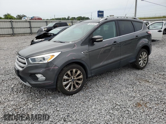 2018 Ford Escape Titanium with VIN 1FMCU9J97JUB34691, listed as a Copart auction lot 56404625 with 107,037 mi miles and Salvage title. Bid and sale history available at DreamBid. Image 1.