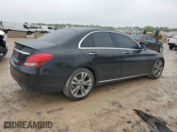 2018 Mercedes-Benz C 300 with VIN WDDWF4JB4JR346460, listed as a Copart auction lot 55768375 with 120,508 mi miles and Salvage title. Bid and sale history available at DreamBid. Image 3.