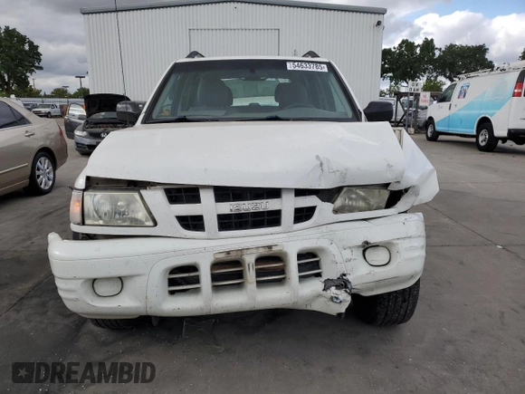 2004 Isuzu Rodeo S z VIN 4S2CK58W644300660, wystawiony jako Copart lot #54633785 z przebiegiem 375 845 mil mil oraz Szkoda całkowita • Salvage title. Historia ofert i sprzedaży dostępna na DreamBid. Obrazek 5.