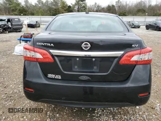 2015 Nissan Sentra SV with VIN 3N1AB7APXFL643408, listed as a Copart auction lot 47801415 with 154,392 mi miles and Salvage Title. Bid and sale history available at carsss.com. Image 6.