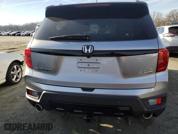 2022 Honda Passport Elite z VIN 5FNYF8H05NB029121, wystawiony jako Copart lot #84228064 z przebiegiem 25 154 mil mil oraz Szkoda całkowita • Salvage title. Historia ofert i sprzedaży dostępna na DreamBid. Obrazek 6.