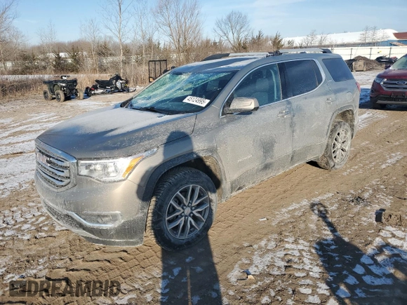 2019 GMC Acadia SLE with VIN 1GKKNSLSXKZ107501, listed as a Copart auction lot 45124995 with 123,532 mi miles and Salvage Title. Bid and sale history available at DreamBid. Image 1.