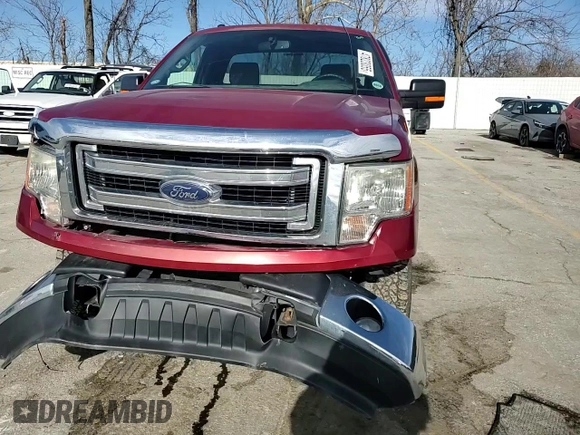 2013 Ford F-150 XL with VIN 1FTNF1EF0DKD31954, listed as a Copart auction lot 47823055 with 110,955 mi miles and Salvage title. Bid and sale history available at DreamBid. Image 11.