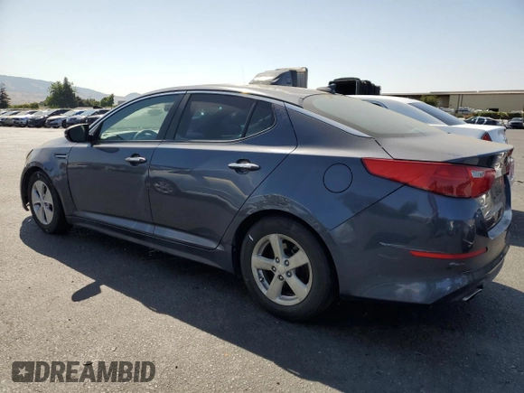 2015 Kia Optima LX with VIN KNAGM4A77F5604983, listed as a Copart auction lot 62608095 with 187,209 mi miles and Clean title. Bid and sale history available at DreamBid. Image 2.