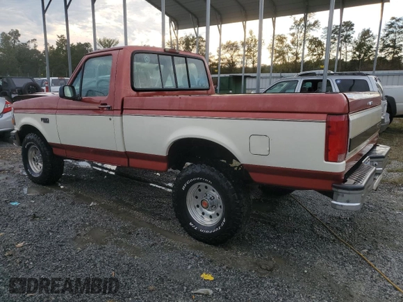 1995 Ford F-150 with VIN 1FTEF14N3SNA76012, listed as a Copart auction lot 74675844 with 133,345 mi miles and Salvage Title. Bid and sale history available at carsss.com. Image 2.