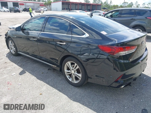 2018 Hyundai Sonata SEL with VIN 5NPE34AF3JH647018, listed as a IAAI auction lot 41687419 with 97,561 mi miles and . Bid and sale history available at DreamBid. Image 3.