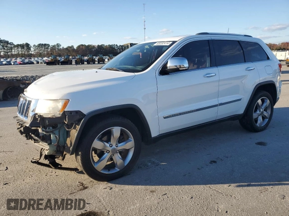 2013 Jeep Grand Cherokee Overland with VIN 1C4RJECG9DC644823, listed as a Copart auction lot 83232414 with 193,205 mi miles and Salvage Title. Bid and sale history available at carsss.com. Image 1.