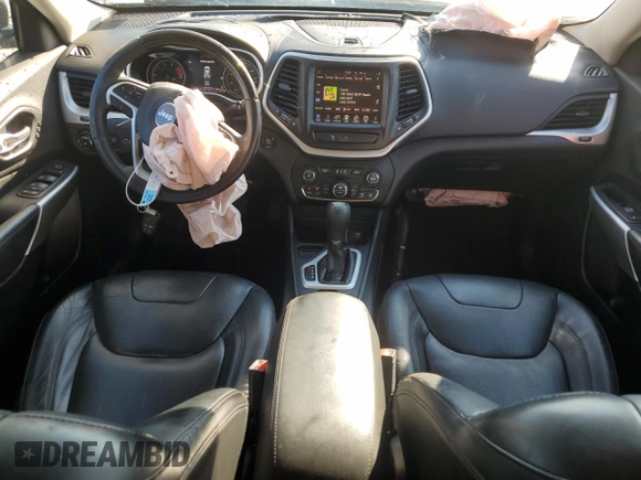 2016 Jeep Cherokee Overland with VIN 1C4PJLJS9GW297855, listed as a Copart auction lot 74024414 with 163,578 mi miles and Salvage title. Bid and sale history available at DreamBid. Image 8.