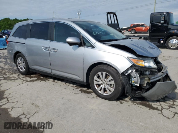 2016 Honda Odyssey EX-L with VIN 5FNRL5H66GB132308, listed as a Copart auction lot 55299495 with 143,174 mi miles and Salvage Title. Bid and sale history available at DreamBid. Image 4.