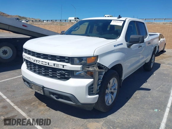2020 Chevrolet Silverado 1500 Custom with VIN 1GCPWBEH1LZ296153, listed as a IAAI auction lot 41868438 with 115,232 mi miles. Bid and sale history available at carsss.com. Image 18.