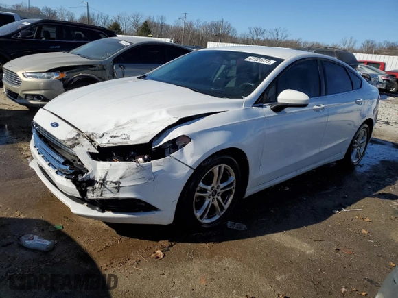 2018 Ford Fusion SE with VIN 3FA6P0H7XJR133458, listed as a Copart auction lot 42201015 with 135,136 mi miles and Salvage Title. Bid and sale history available at carsss.com. Image 1.