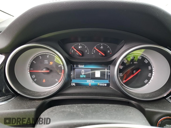 2018 Buick Regal with VIN W04GN6SX7J1142803, listed as a Copart auction lot 80958504 with 52,613 mi miles and Salvage Title. Bid and sale history available at DreamBid. Image 9.