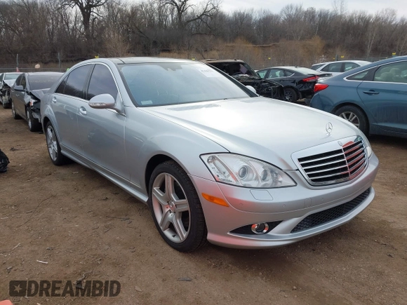 2007 Mercedes-Benz S 550 with VIN WDDNG86X87A130574, listed as a IAAI auction lot 41446793 with 130,606 mi miles and . Bid and sale history available at DreamBid. Image 1.