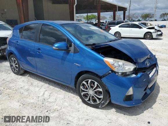 2014 Toyota Prius One with VIN JTDKDTB39E1571042, listed as a Copart auction lot 55510265 with 123,619 mi miles and Salvage Title. Bid and sale history available at DreamBid. Image 4.