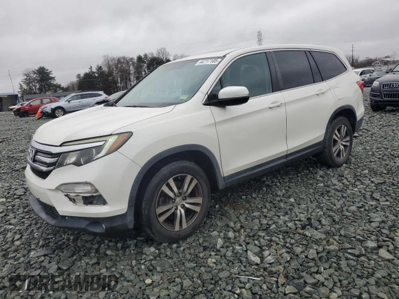 2016 Honda Pilot EX-L with VIN 5FNYF6H59GB054462, listed as a Copart auction lot 44717105 with 95,716 mi miles and Salvage Title. Bid and sale history available at carsss.com. Image 1.