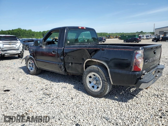 2005 Chevrolet Silverado 1500 Work Truck with VIN 1GCEC14V85Z138574, listed as a Copart auction lot 59413614 with Not provided miles and Salvage title. Bid and sale history available at DreamBid. Image 2.