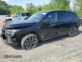 2022 Acura MDX w/A-Spec Package with VIN 5J8YE1H0XNL050880, listed as a Copart auction lot 57597445 with 26,058 mi miles and Salvage title. Bid and sale history available at DreamBid. Image 1.