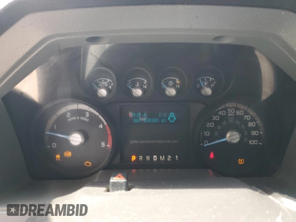 2012 Ford Super Duty F-250 SRW XL with VIN 1FT7W2BT1CEB28948, listed as a Copart auction lot 53235005 with 330,380 mi miles and Salvage Title. Bid and sale history available at carsss.com. Image 9.