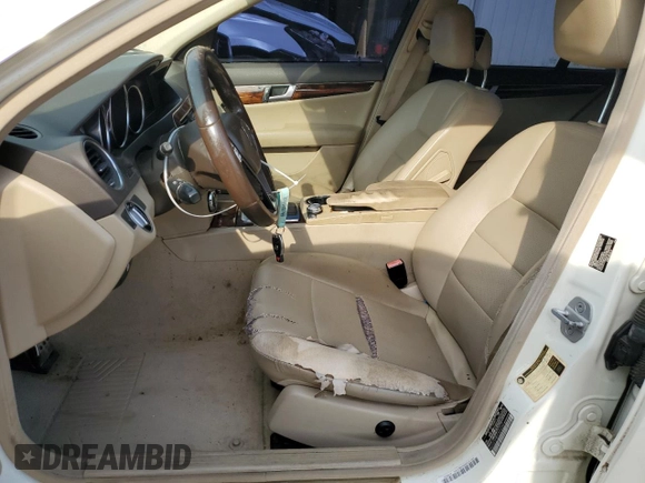 2012 Mercedes-Benz C 350 Sport with VIN WDDGF5HB5CR202063, listed as a Copart auction lot 71667944 with 138,507 mi miles and Salvage Title. Bid and sale history available at DreamBid. Image 7.