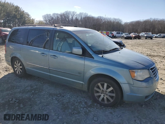2009 Chrysler Town & Country Touring with VIN 2A8HR54X99R640099, listed as a Copart auction lot 46584725 with 216,881 mi miles and Salvage Title. Bid and sale history available at DreamBid. Image 4.