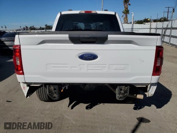 2022 Ford F-150 XL with VIN 1FTEW1EB9NKE67725, listed as a Copart auction lot 82253604 with 14,760 mi miles and Salvage Title. Bid and sale history available at carsss.com. Image 6.
