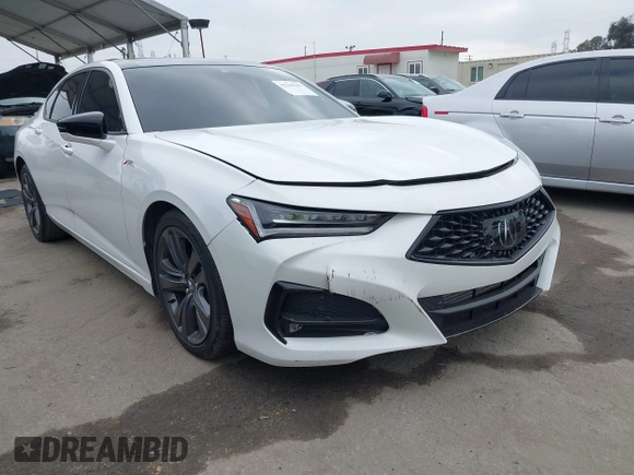 2022 Acura TLX w/A-Spec Package with VIN 19UUB5F59NA001954, listed as a IAAI auction lot 42368946 with 25,685 mi miles and . Bid and sale history available at DreamBid. Image 1.