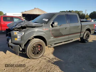 2017 Ford F-150 XL with VIN 1FTEW1CGXHKD42803, listed as a Copart auction lot 52357785 with 129,309 mi miles and Salvage title. Bid and sale history available at DreamBid. Image 1.