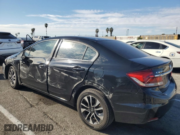 2014 Honda Civic Sedan EX with VIN 19XFB2F86EE260057, listed as a Copart auction lot 46156425 with 149,540 mi miles and Salvage Title. Bid and sale history available at carsss.com. Image 2.