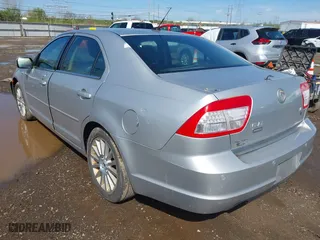 2009 Mercury Milan Premier with VIN 3MEHM08149R628725, listed as a IAAI auction lot 41981504 with 189,652 mi miles. Bid and sale history available at carsss.com. Image 3.