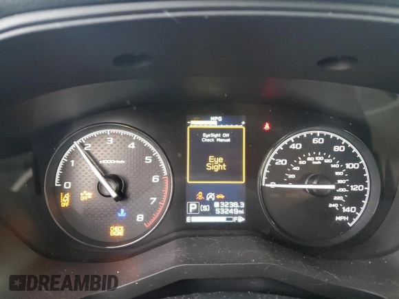 2019 Subaru Forester with VIN JF2SKAAC7KH519666, listed as a Copart auction lot 43838415 with 53,249 mi miles and Salvage Title. Bid and sale history available at carsss.com. Image 9.